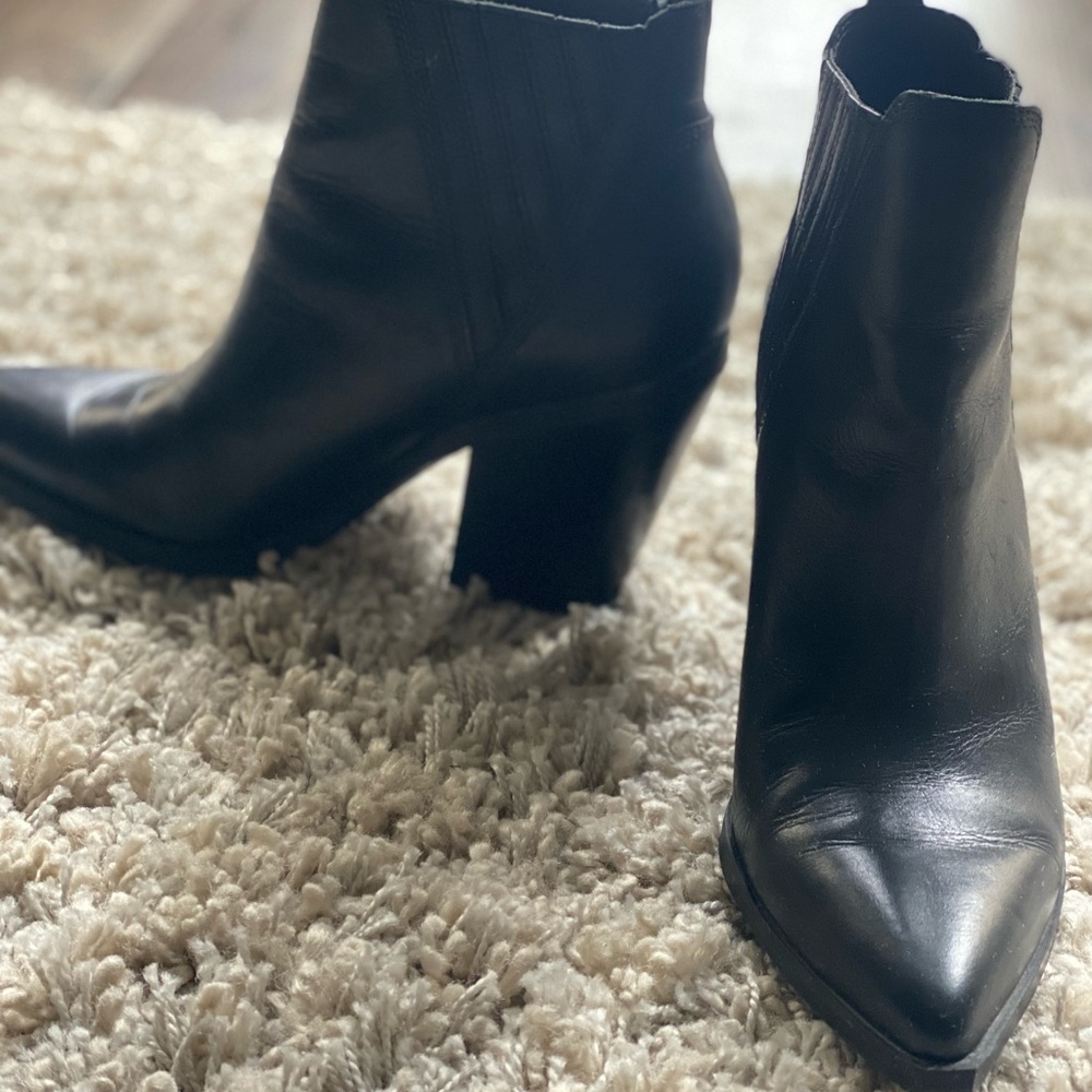 Marc Fisher Black Ankle Booties